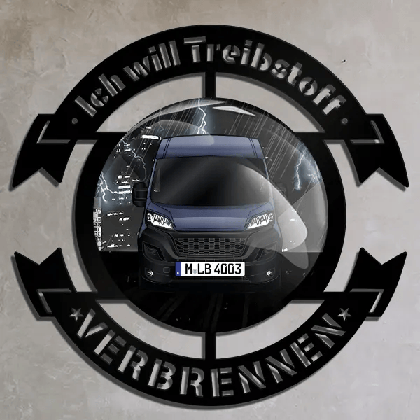 Ducato Karmann Wand Dekoration personalisiert mit deinem Wohnwagen u. Kennzeichen!