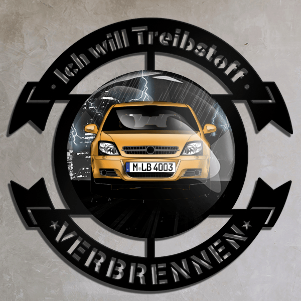 Vectra Caravan Wand Dekoration personalisiert mit deinem Auto u. Kennzeichen!