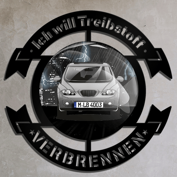 Altea Wand Dekoration personalisiert mit deinem Auto u. Kennzeichen!
