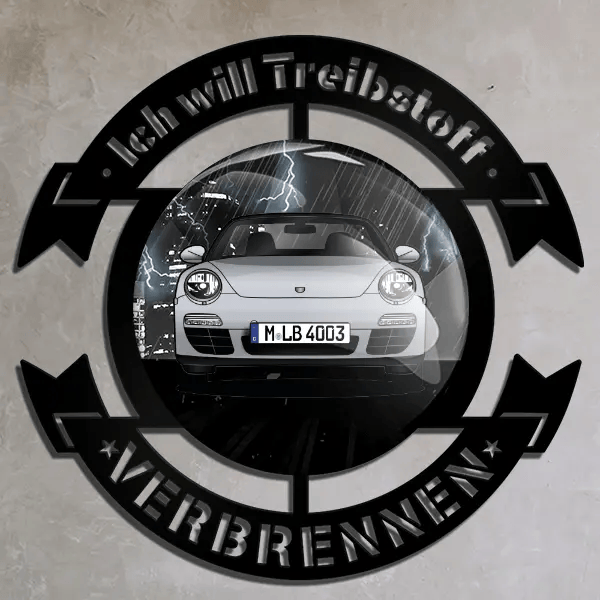 911 997.2 Carrera S Cabriolet Wand Dekoration personalisiert mit deinem Auto u. Kennzeichen!