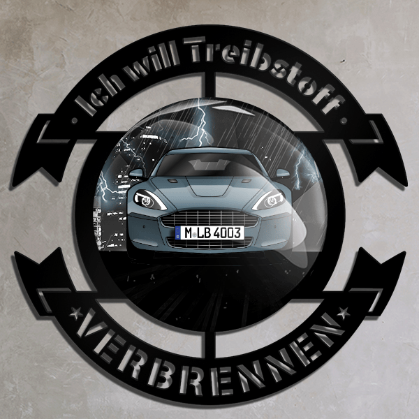 Rapide Wand Dekoration personalisiert mit deinem Auto u. Kennzeichen!