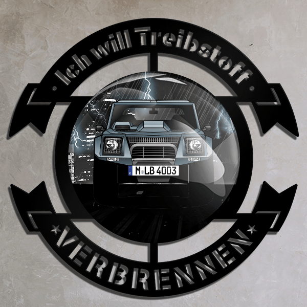 LM002 Wand Dekoration personalisiert mit deinem Auto u. Kennzeichen!