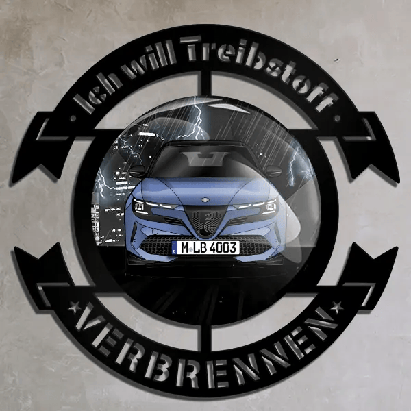 Junior Wand Dekoration personalisiert mit deinem Auto u. Kennzeichen!