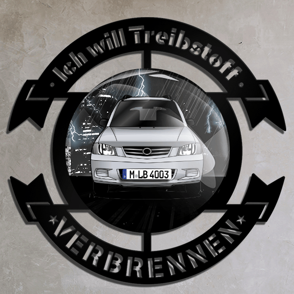 Demio Wand Dekoration personalisiert mit deinem Auto u. Kennzeichen!