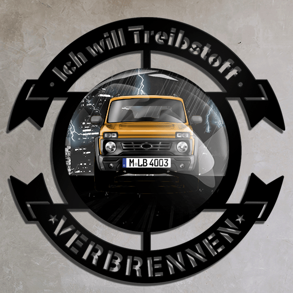 Urban Wand Dekoration personalisiert mit deinem Auto u. Kennzeichen!
