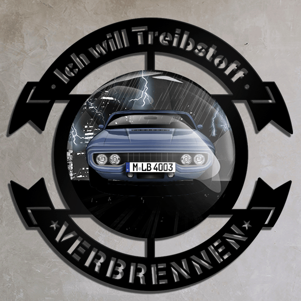Satellite Coupe Wand Dekoration personalisiert mit deinem Auto u. Kennzeichen!