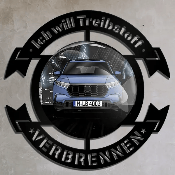CR-V Wand Dekoration personalisiert mit deinem Auto u. Kennzeichen!