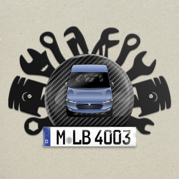 Aryal Wand Dekoration aus Metall personalisiert mit deinem Wohnwagen u. Kennzeichen!