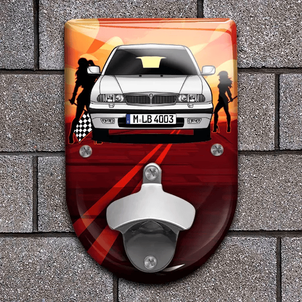 Kappa Coupe Flaschenöffner für Wand personalisiert mit deinem Auto u. Kennzeichen!