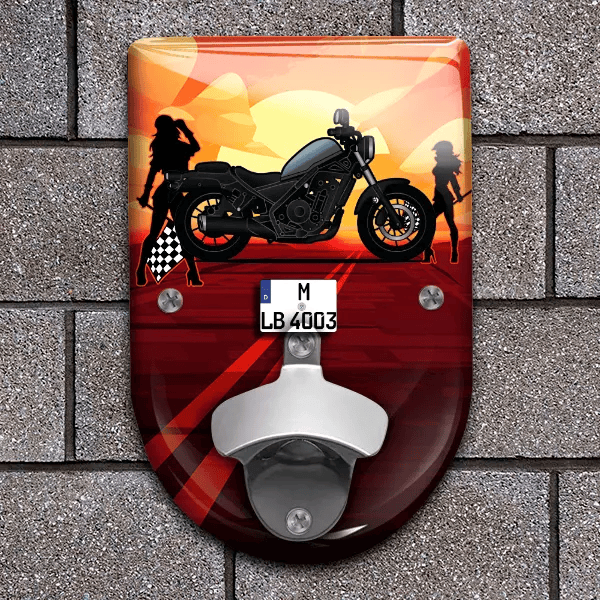 CMX 500 Rebel Flaschenöffner für Wand personalisiert mit deinem Motorrad u. Kennzeichen!