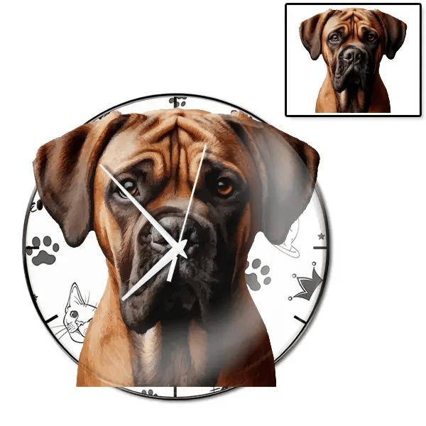 Cane Corso Wanduhr personalisiert mit genau deinem Haustier!