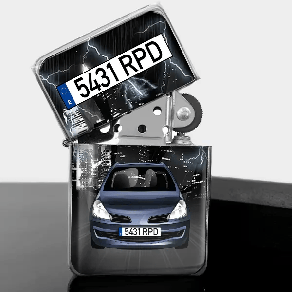 Clio (3-Türer) ¡Encendedor de gasolina con matrícula !