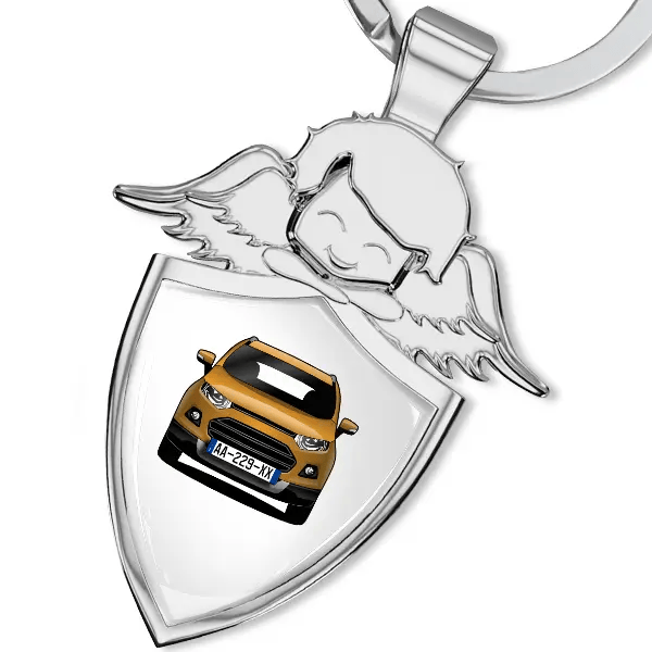 EcoSportPorte-clés ange gardien avec Voiture