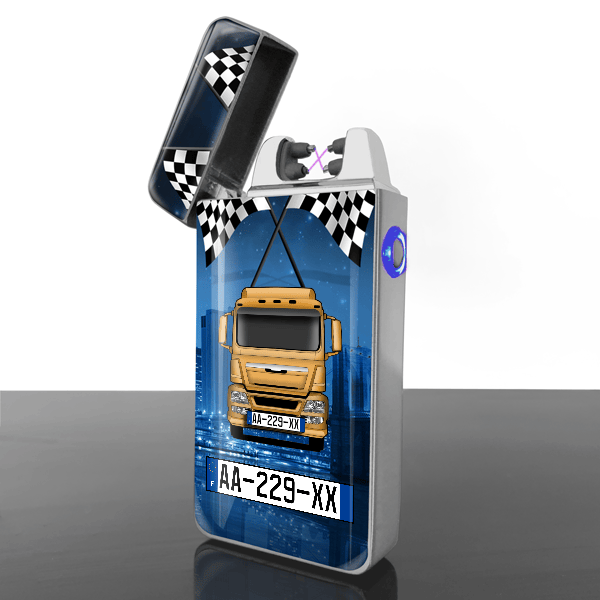 TGS 26.440 briquets electriques personnalisé avec voiture et plaque d'immatriculation !