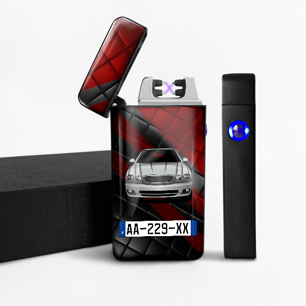 X-Type Combi briquets electriques personnalisé avec voiture et plaque d'immatriculation !