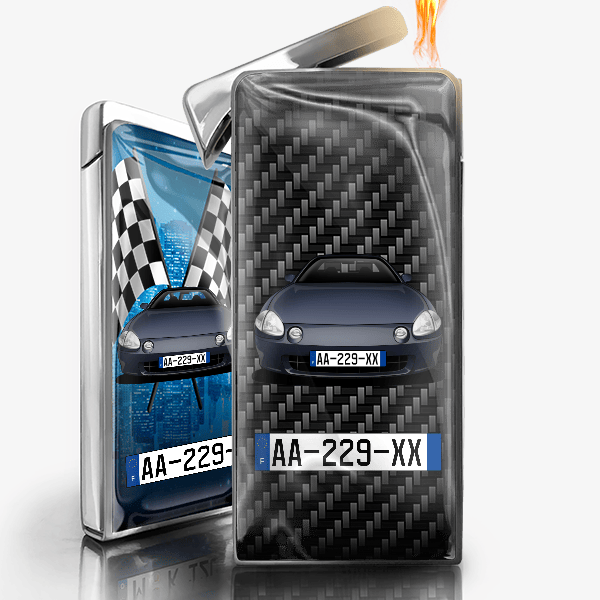 CRX gaz briquet personnalisé avec voiture et plaque d'immatriculation !