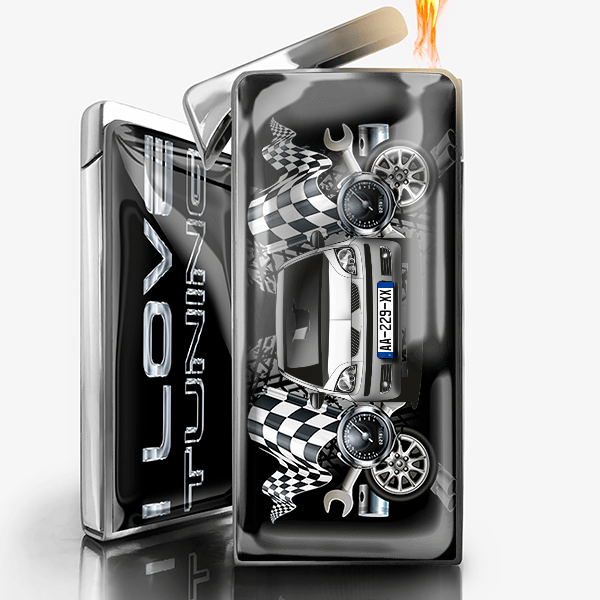 Colt Cabriolet gaz briquet personnalisé avec voiture et plaque d'immatriculation !