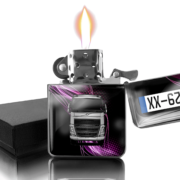 FH4 briquet essence personnalisé avec voiture et plaque d'immatriculation !