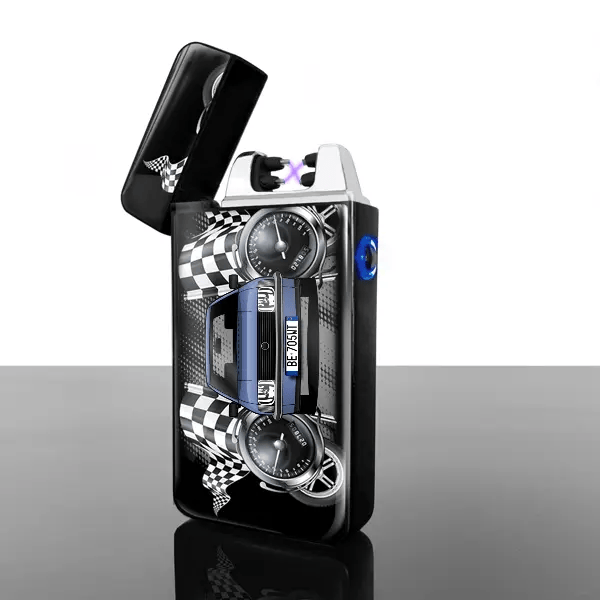 Rekord Caravan accendino usb personalizzato con auto e targa!