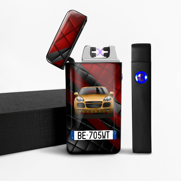 Cayenne accendino usb personalizzato con auto e targa!