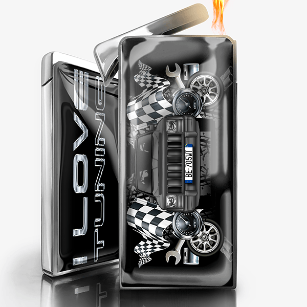 Cherokee accendino a gas personalizzato con auto e targa!