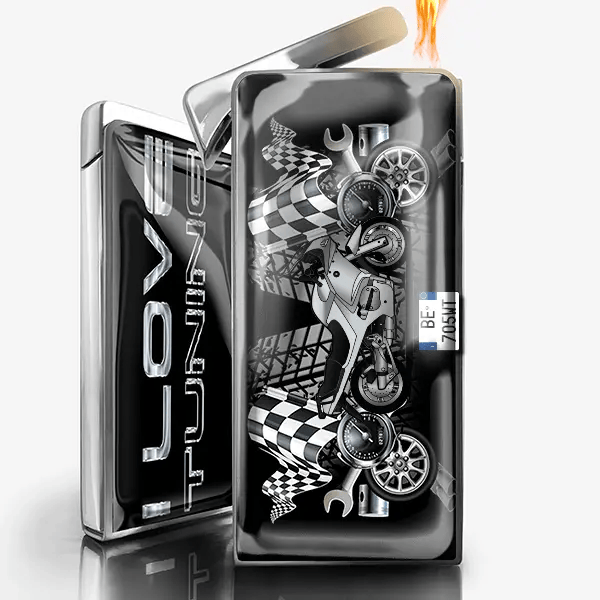 R 1150 RS accendino a gas personalizzato con auto e targa!