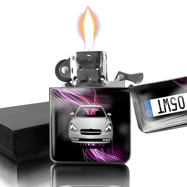 Accent (3-Türer) Accendino a benzina personalizzato con auto e targa!