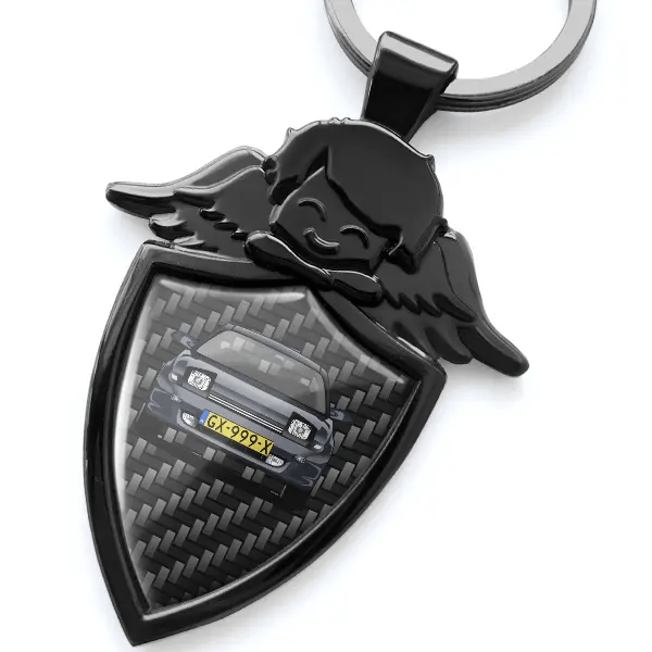 Celica Sleutelhanger beschermengel met Auto!