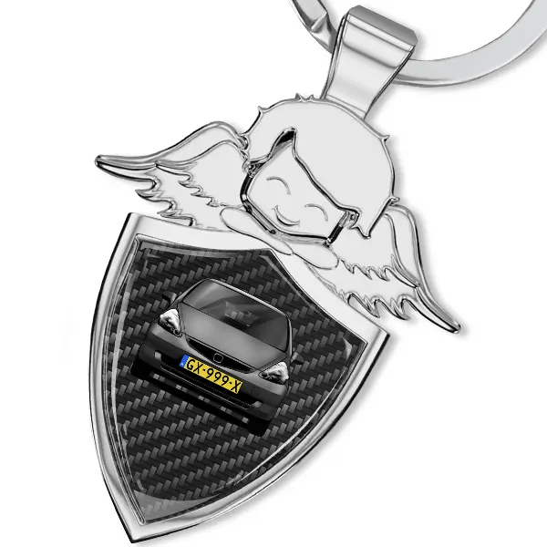 Jazz Sleutelhanger beschermengel met Auto!