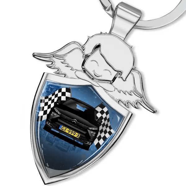 C5 X Sleutelhanger beschermengel met Auto!