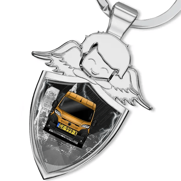 Jumper Sleutelhanger beschermengel met Auto!
