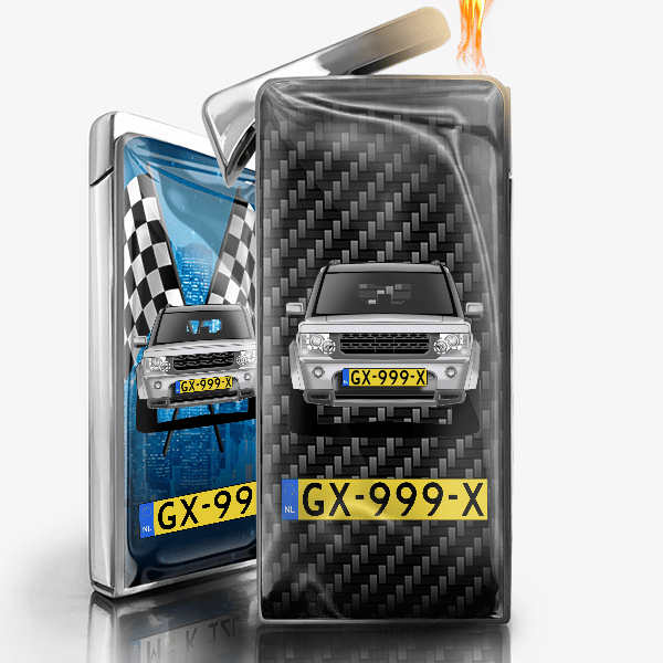 Discovery gepersonaliseerde gasaansteker met auto en kenteken!