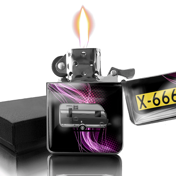 400 gepersonaliseerde benzine aansteker met nummerplaten!