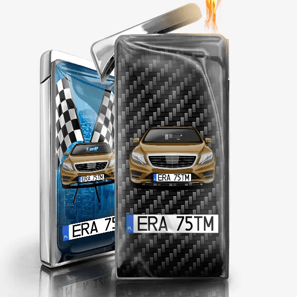 S-Klasse Zapalniczka gazowa z autem i tablicą!