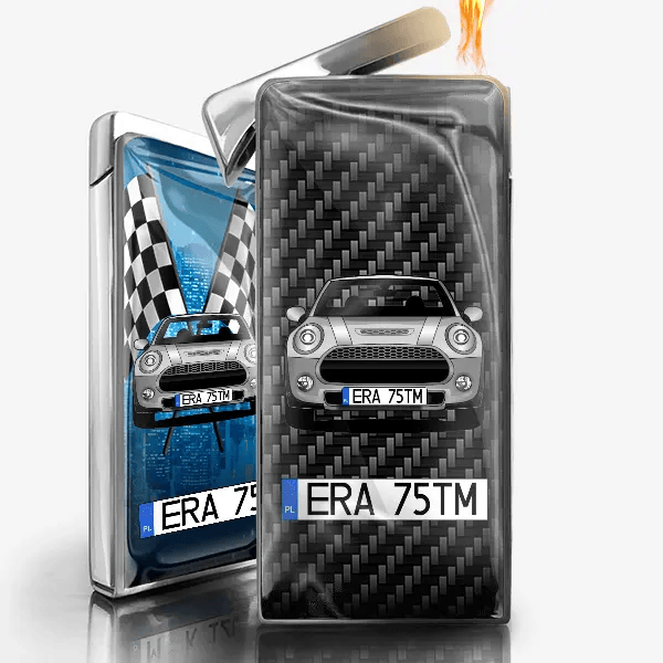 Cooper Zapalniczka gazowa z autem i tablicą!