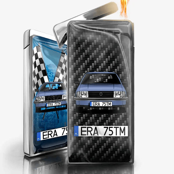 Rekord Caravan Zapalniczka gazowa z autem i tablicą!