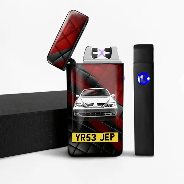 Megane Cabriolet Arc lighter personalized with car and license plate!