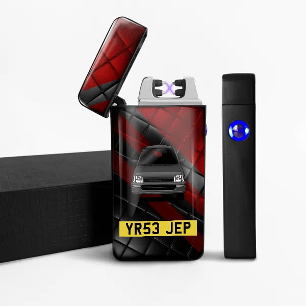 Cuore (3-Türer) Arc lighter personalized with car and license plate!