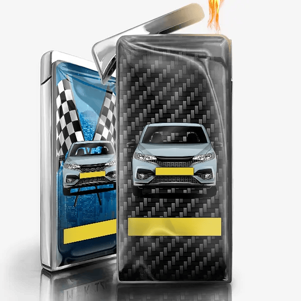 Jazz Lighter gas personalized with car and license plate!