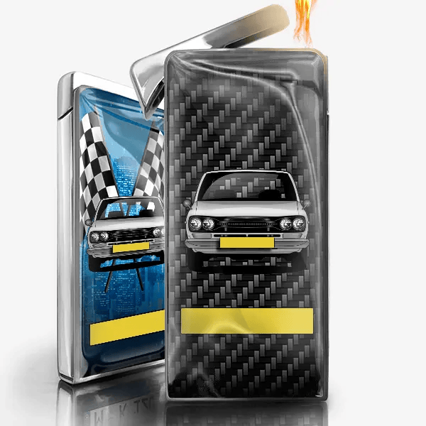 Skyline GTR Lighter gas personalized with car and license plate!
