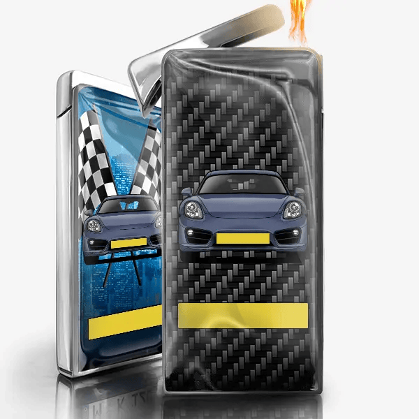 Cayman Lighter gas personalized with car and license plate!