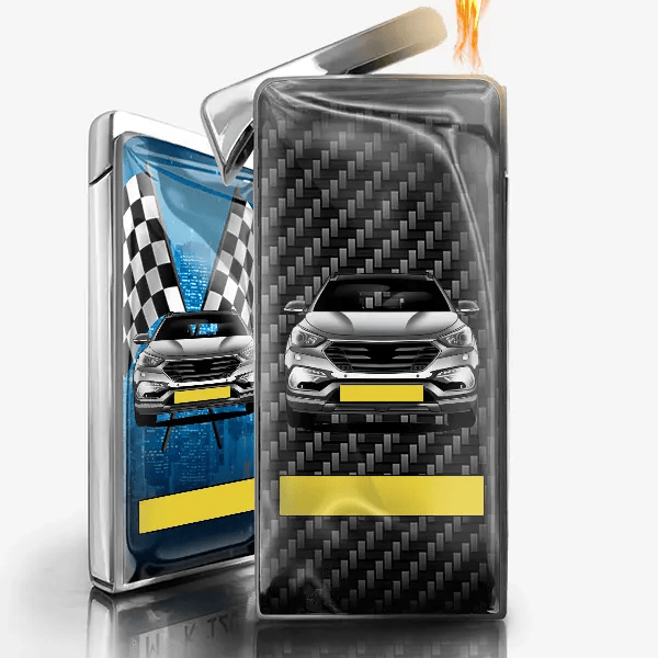 Santa Fe Lighter gas personalized with car and license plate!