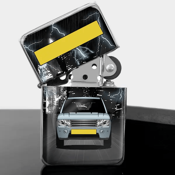 Vogue Personalized gasoline lighter with car and plate!