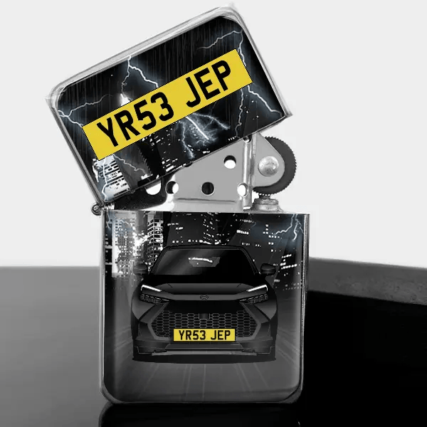 C-HR Personalized gasoline lighter with car and plate!